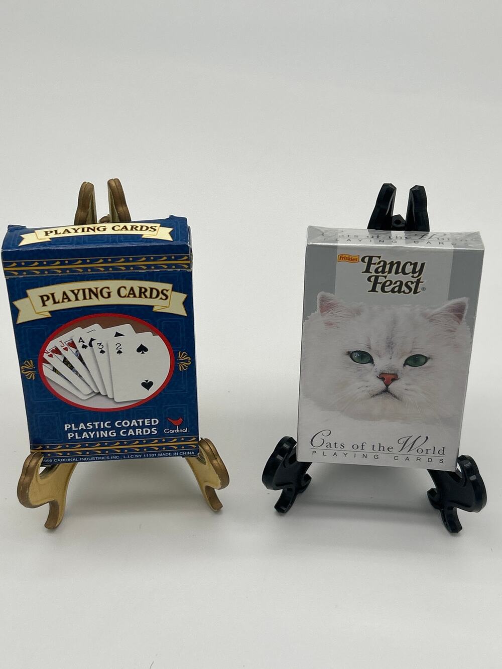 Lot of 2 Playing Card Decks Sealed Fancy Feast Cats of the World 1999 Cardinal
